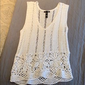 Aqua Crochet Tank